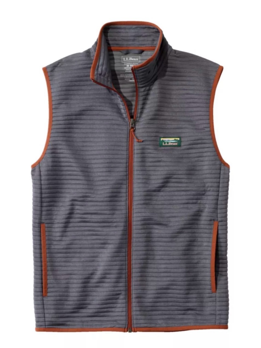 L.L. Bean Men's Airlight Vest In Platinum Sz L